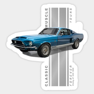 Shelby GT 500 Classic American Muscle Cars Vintage Sticker